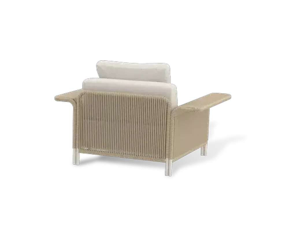 "Мальдивы" лаунж-зона из искусственного ротанга, цвет соломенный