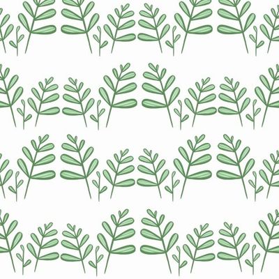 Seamless pattern with stylized leaves. hand drawn illustration. High quality illustration