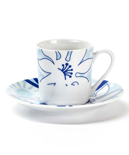 Tunisie Porcelaine Набор кофейных пар Blue Sky - на 6 персон
