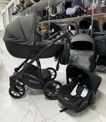 Коляска  PACCO (3 в 1) (RIKO BASIC) 04 Carbon (темно-серый-черный)