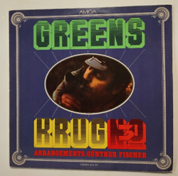 Винтажная виниловая пластинка LP Manfred Krug, Gunther Fischer Quintett No. 3 Greens (ГДР 1974)