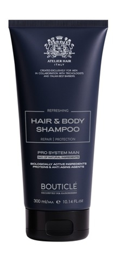 [Bouticle Man] Шамупнь для волос и тела - Hair and Body Shampoo 300 мл
