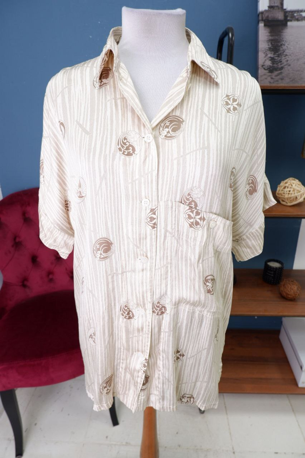 Блузка Escada из шелка 48 размер