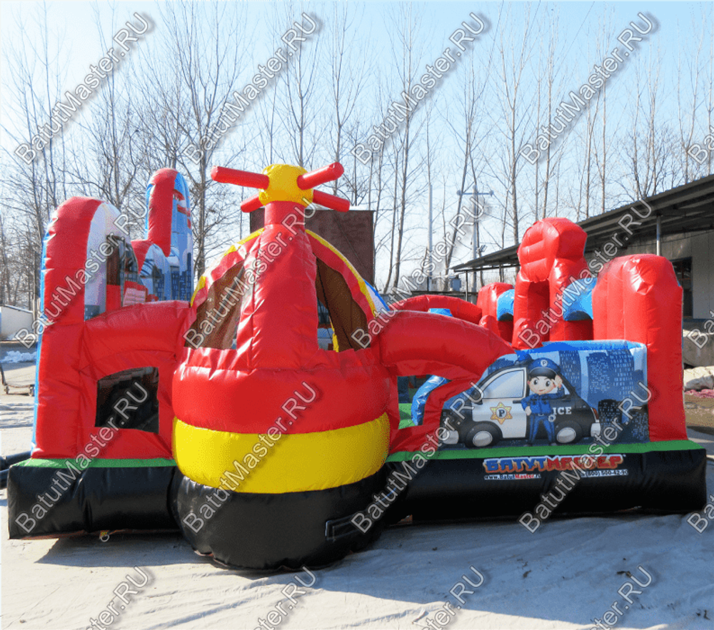 Надувной батут "Пожарные"
