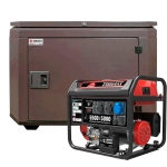 Генератор бензиновый SUNREKA G5500EAX с кожухом Geon 1200 RAL 8019