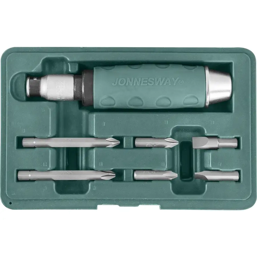 Ударная отвёртка с битами Jonnesway AG010055A