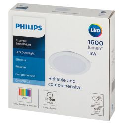 Светильник светодиодный встраиваемый Philips DN027B LED15 15Вт 4000К 220-240В D175 | Встраиваемые LED светильники