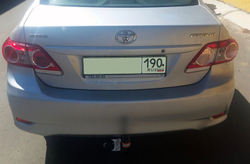 Фаркоп на TOYOTA COROLLA (2007) (без электрики, паспорт/сертификат в комплекте) Автос.TY 18