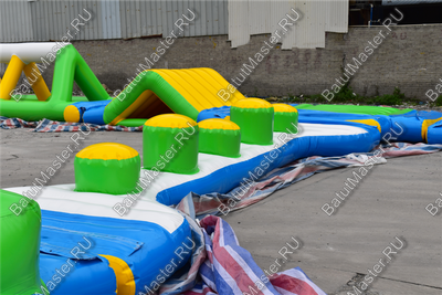 Коммерческий надувной аквапарк «Солнечный» 30×20×2,5 м