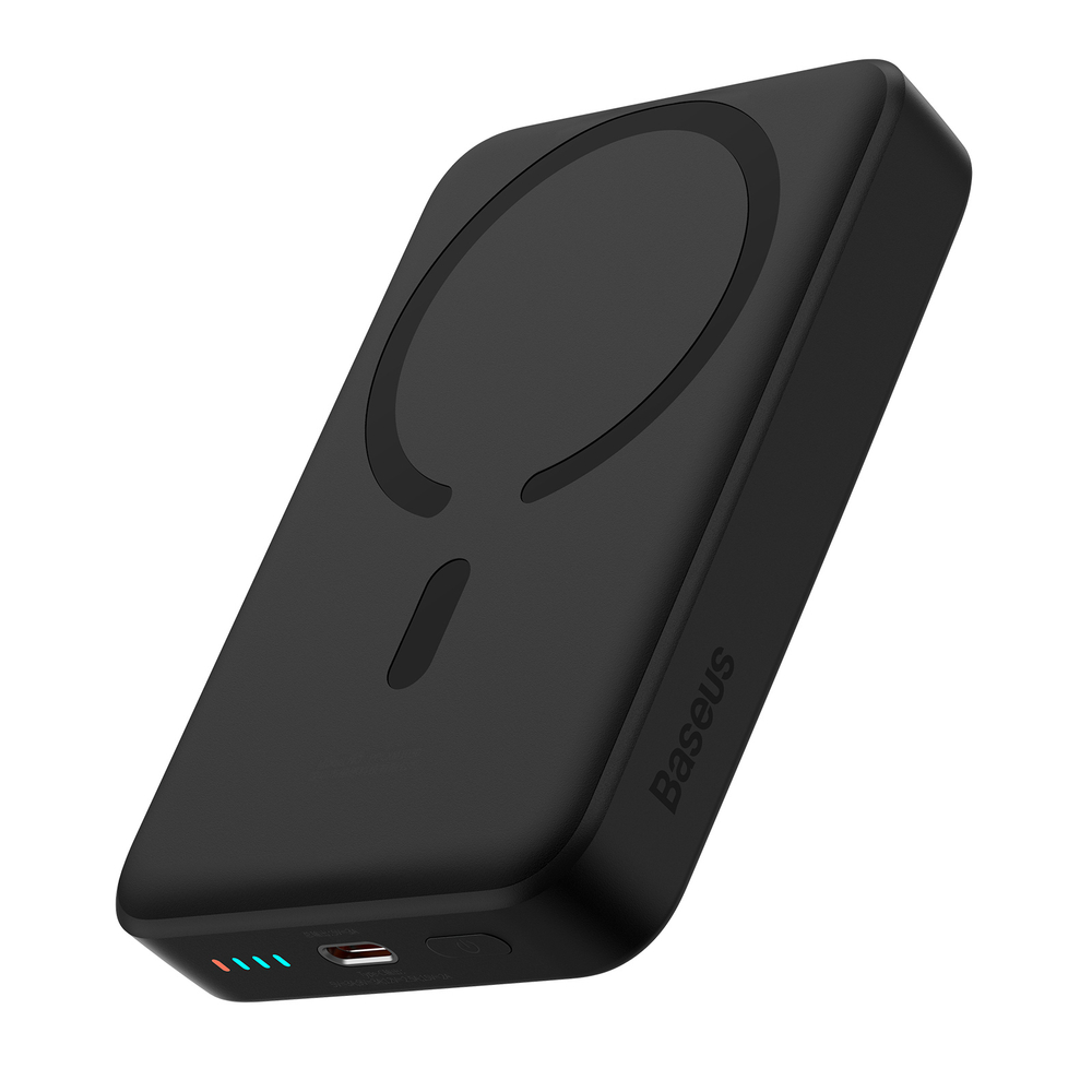 Внешний аккумулятор + Беспроводная зарядка Baseus Magnetic Mini Wireless Fast Charge Power Bank C+Qi 10000mAh 30W (MagSafe) - Black