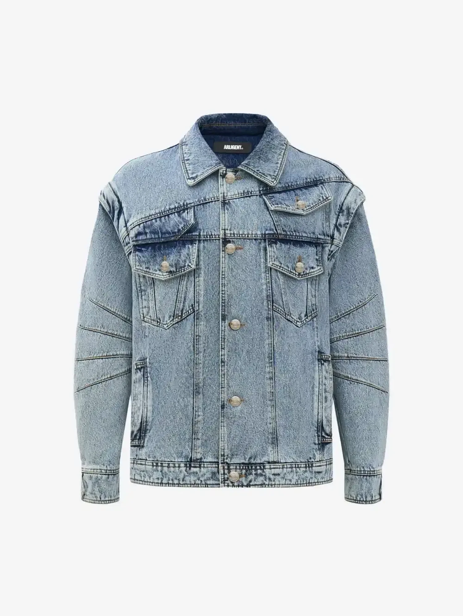 Куртка-трансформер из синего денима