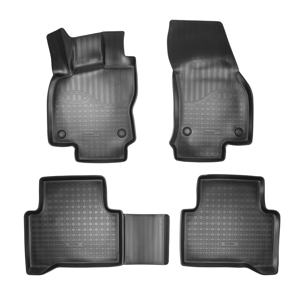 Ковры в салон Norplast/Unidec для Volkswagen Touran III в кузове 5T (2015-)Полиуретан,Черный, арт.NPA11-C95-755