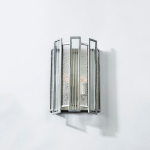 712624 Бра AGAVE 2х40W E14 СЕРЕБРО С ПАТИНОЙ/ПРОЗРАЧНЫЙ