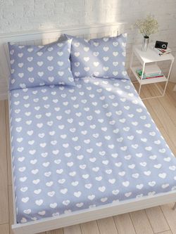 Простынь на резинке Сказка "Нежность" 160х200 см, перкаль