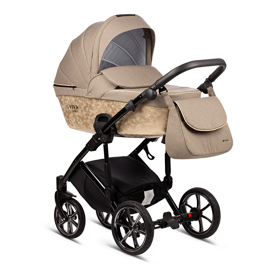 Коляска Tutis 2 в 1 Viva Life Majestic New 2020 №047 Gold (Бежевый)