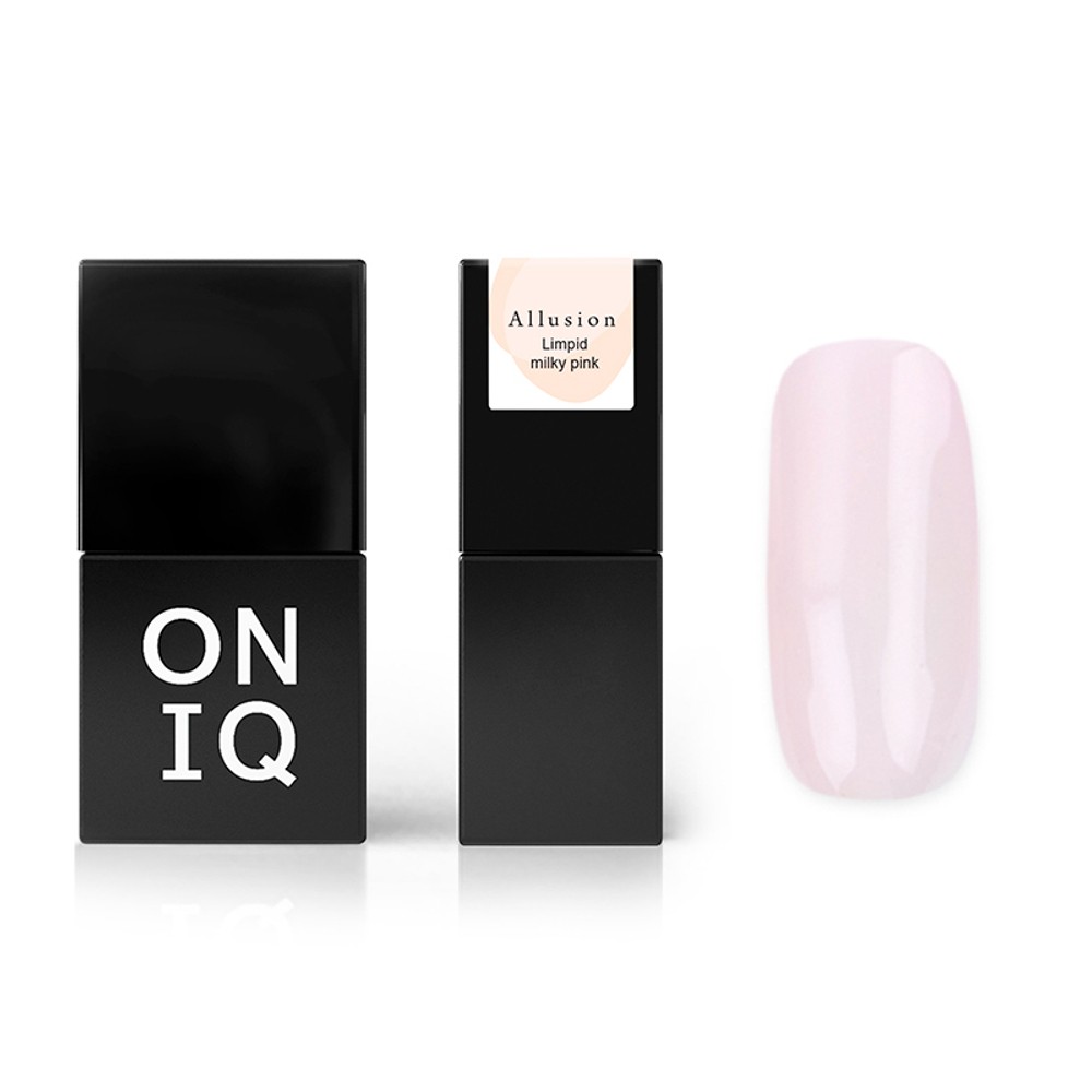 Гель-лак камуфлирующий ONIQ OGP-176 Прозрачный молочно-розовый (Allusion Limpid milky pink), 10 мл