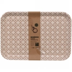 Поднос бамбуковый «Eco Life» 29*20см, цветы