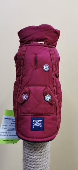 Puppy Gallery Куртка "Рейнальд" с воротником и карманом красная