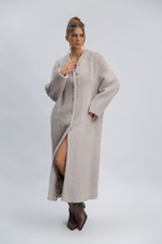 Пальто однобортное без воротника