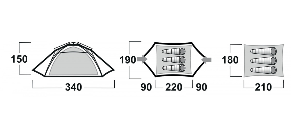 Палатка Husky Beasy 3 Blackroom