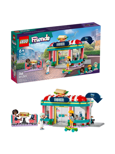 Конструктор Лего Френдс Закусочная в центре Хартлейк | LEGO Friends Heartlake Downtown Diner - 41728, 346 деталей (6+)