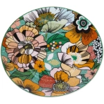 Кофейный набор 4 предмета «Цветочная радуга» (2 кружи 120мл+2 блюдца)