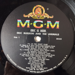 Винтажная виниловая пластинка LP Eric Burdon and The Animals Eric Is Here (USA 1967)