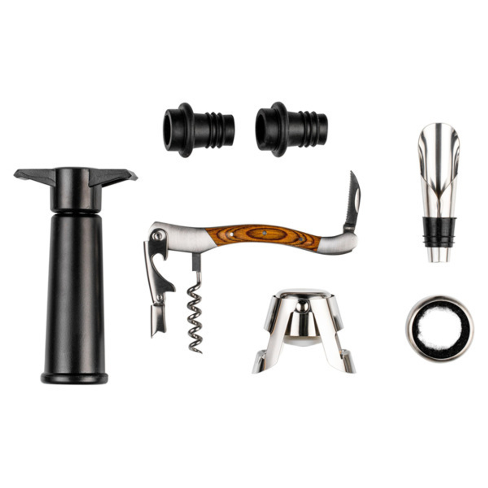 Набор винных аксессуаров 7 предметов Legnoart Memorable