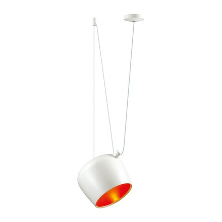 Светильник подвесной STURM Off, D380H1500 (1*E27 40W max), белый/оранжевый, STL-OFF034102