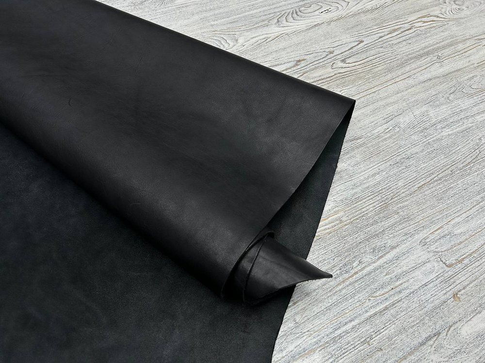 Buffalo Wax Nero (1,6-1,8 мм), цв. Черный, натуральная кожа