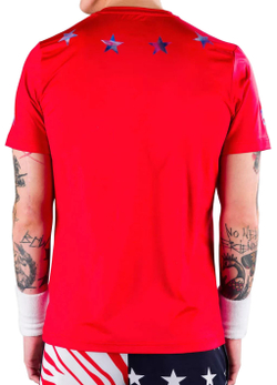 Мужская теннисная футболка Hydrogen Star Tech Tee Man - красный