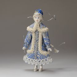 Ёлочная игрушка Девочка Снегурочка