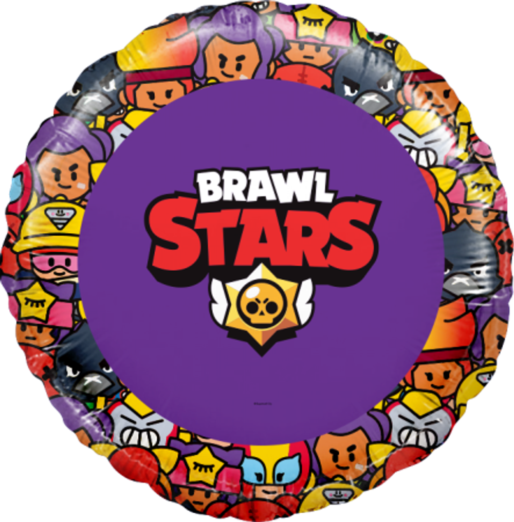 Р 18" Круг Brawl Stars Фиолетовый