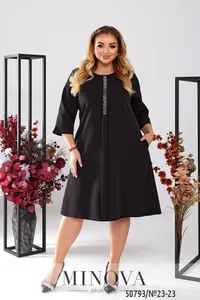 Платье 23-23-черный Minova