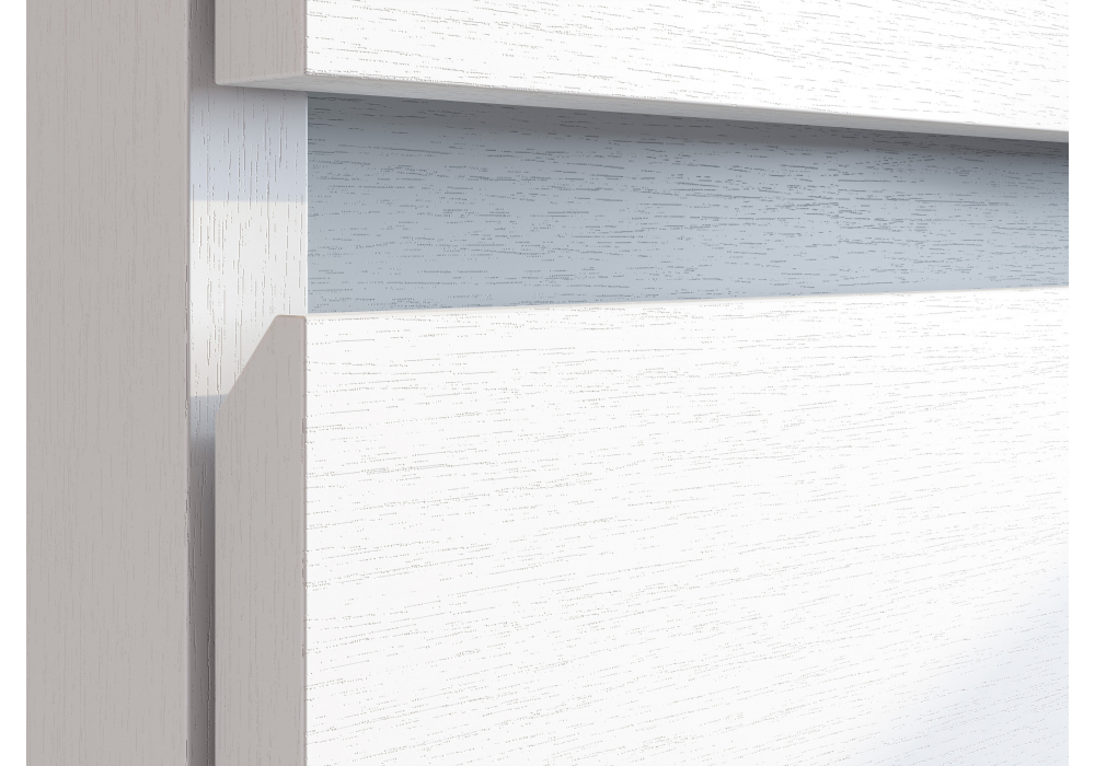 Комод Woodville Валенсия белый текстурный