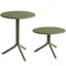Регулируемый пластиковый стол Step Ø60 см, зеленый