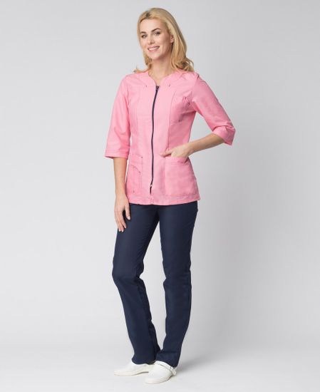 Костюм женский "Спринт" (розовый/т.синий)