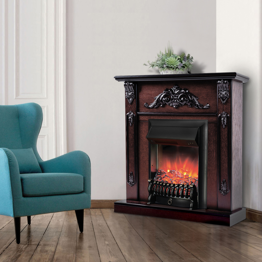 Каминокомплект Real Flame Anita Corner AO с очагом Fobos Lux Black (угловой) (без пульта)