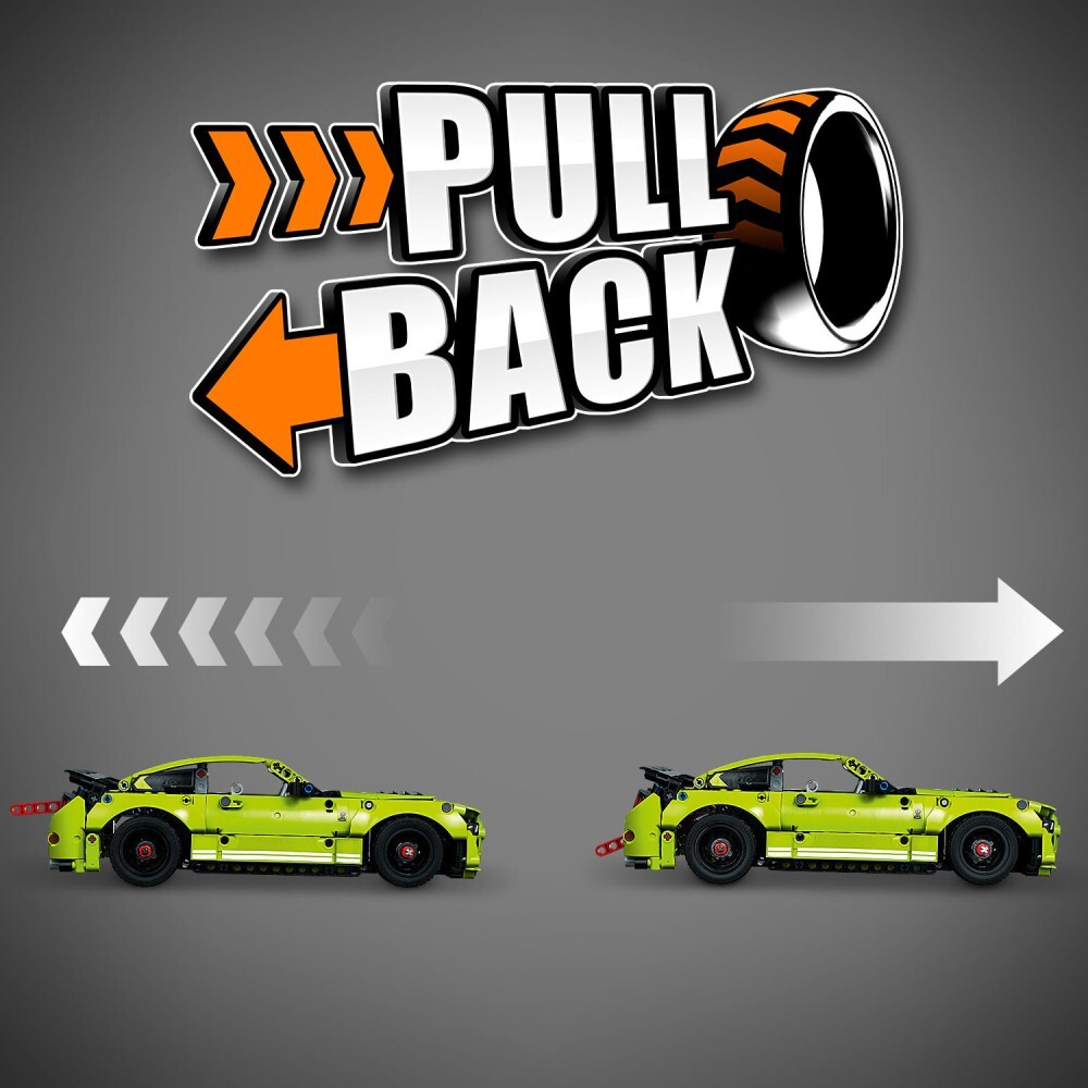 LEGO Technic — Ford Mustang Shelby GT500 Pull Back 42138 / артикул   42138  / GTIN 5702017156385