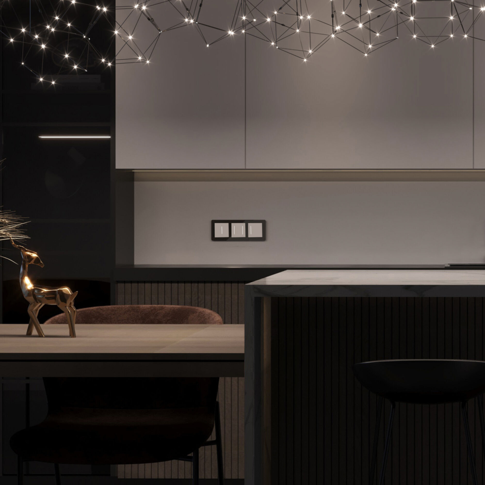 Умный сенсорный выключатель одноклавишный (белый)