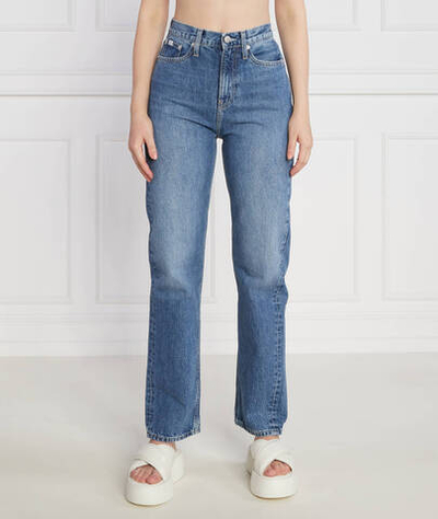Джинсы HIGH RISE STRAIGHT CALVIN KLEIN JEANS - голубой(J20J221244)