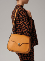 Кожаная сумка Azaro 30778 оранжевая тыква