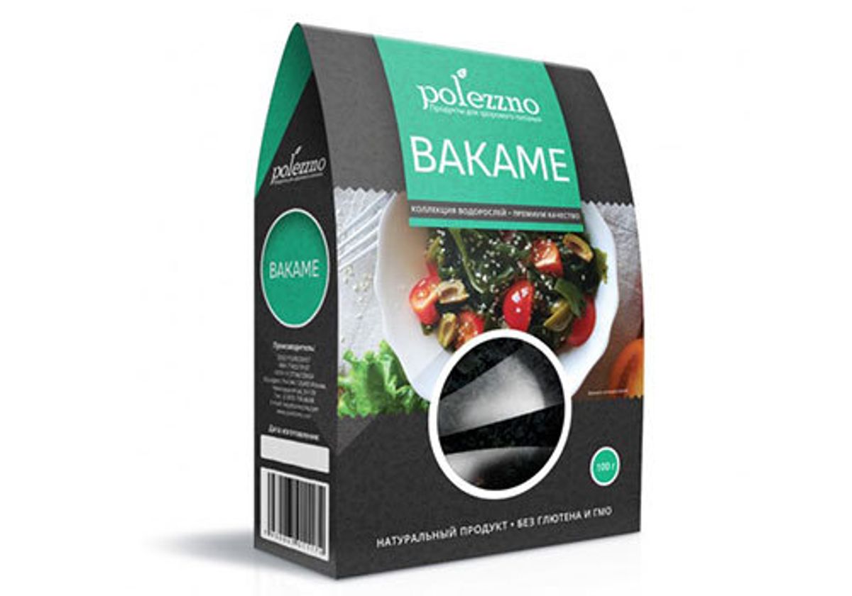 Водоросли вакаме Polezzno, 100г