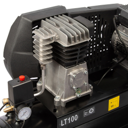 WDK-91040 Компрессор поршневой с ременным приводом 400 л/мин, 2.2 КВт, 220 В, ресивер 100 л