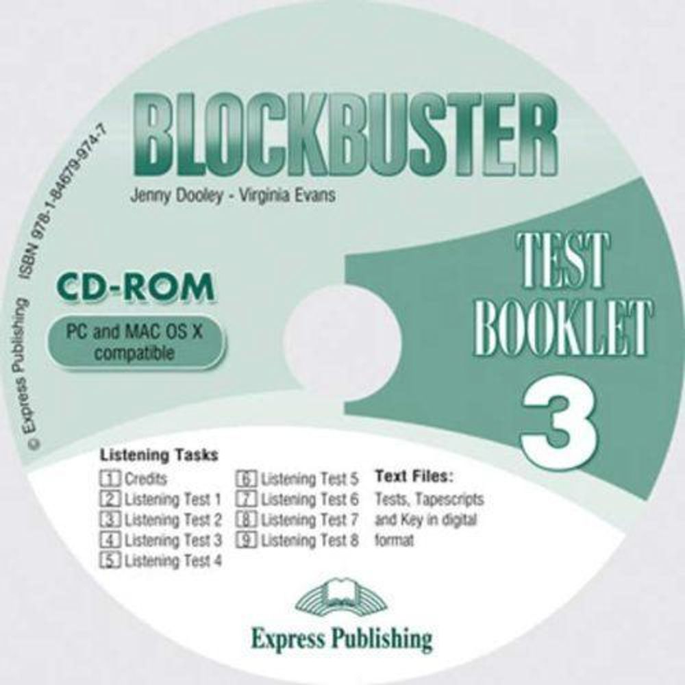 Blockbuster 3. Test Booklet CD-ROM. Аудио CD к тестам