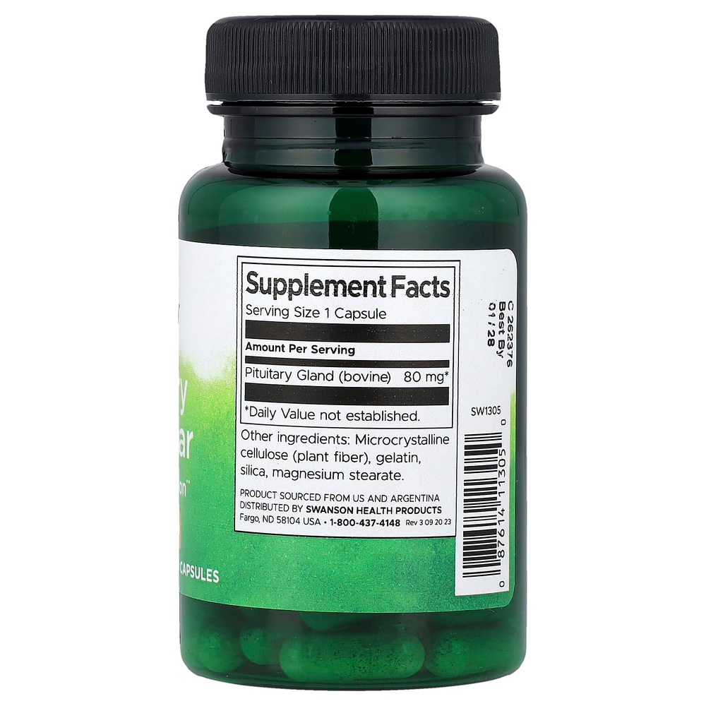 Swanson Vitamins, Гипофиз, 80 мг, 60 капсул