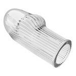 Прозрачная насадка на пенис Huel - 9 см. (Цвет: прозрачный)