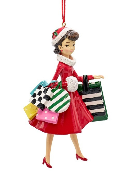 Фигурка подвесная "Девочка с покупками"