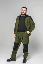 Флисовые брюки мужские комби