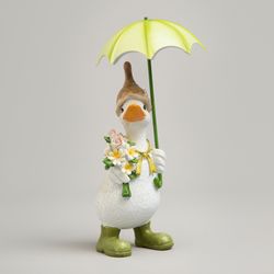 СТАТУЭТКА "УТКА ПОД ЗОНТИКОМ" 11Х11Х20 СМ
